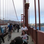 Jogging on the bridge