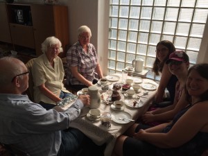 Coffee and cake with Mike's family in Germany