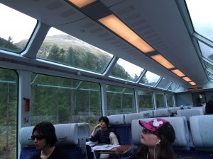 The Glacier Express panoramic windows