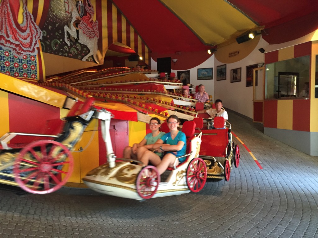 Riding on the Spanish chariot swingers