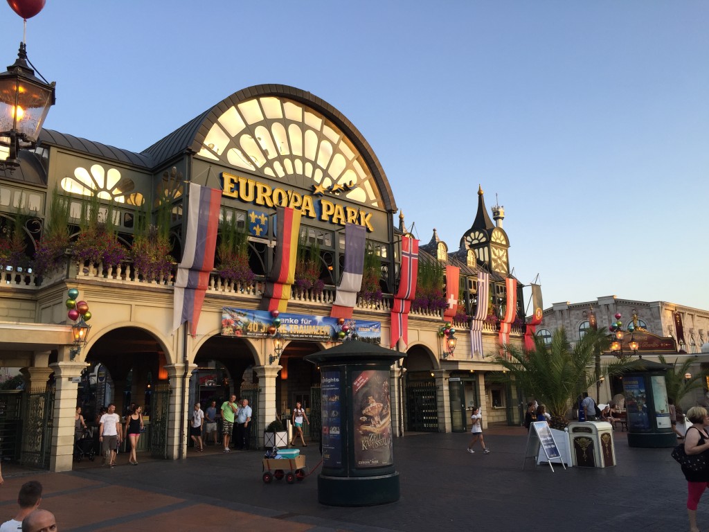 The EuropaPark entrance area